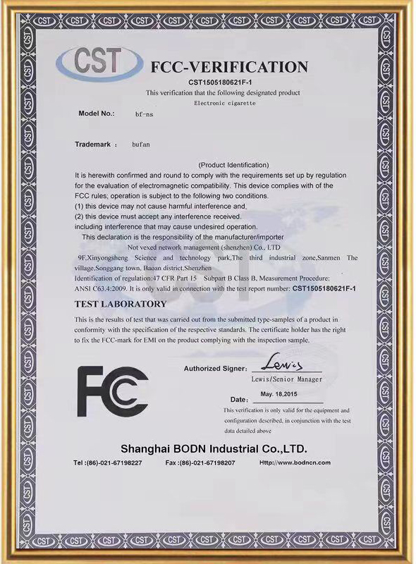 FCC Verification