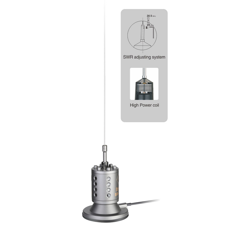 CBL-523-1 27 Rugged Stainless Steel CB Antenna